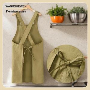 [COD] ผ้ากันเปื้อนสำหรับทำอาหารในครัวระบายอากาศได้ดีกันเปื้อนเอวของผู้ใหญ่ป้องกันการเกิดคราบนุ่มเสื้อผ้าใช้ในร้านอาหารใช้ในบ้าน