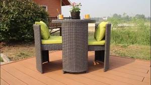 Sup Rattan Chair Three-piece Coffee Table Combination Outdoor Small Round Table Balcony Table And Chairs