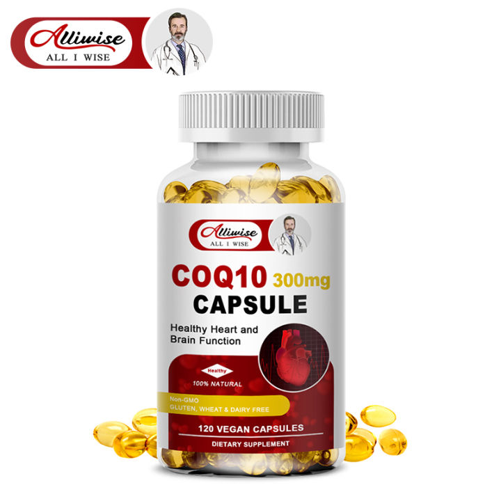 Alliwise Coenzyme Q10(CoQ10)300mg Capsules Antioxidant for Heart Health
