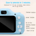 Cutiehaus Kids Mini Digital Camera 2 Inch Screen USB Charging 800W HD Selfie Camera Video Toy Photography Take Photos Cameras Child Kamera Digital Mini. 