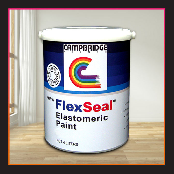 FlexSeal Elastomeric Paint 1Gallon / 4Liters Available colors WHITE