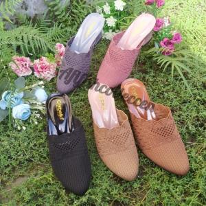 Sandal Wanita Rajut Inpoor Hak Kaca: Desain Elegan & Nyaman