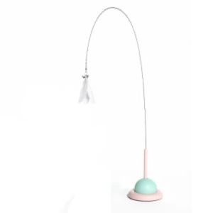 Cat UFO Feather Toy Interactive Funny Alien with Bell Suction Cup Pet Suction Cup Cat Stick Wire Feather Cat stick Cat Toy