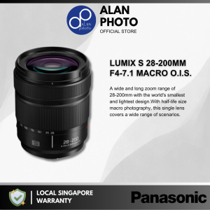Panasonic LUMIX S 28-200mm [S-R28200GC] F4-7.1 MACRO O.I.S. L-Mount Lens | Panasonic Singapore Warranty