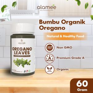 ALAMEE Oregano Kering Dried Leaves Flakes Garnish Murni Asli Tanpa Campuran Bumbu Dapur Organik 60g
