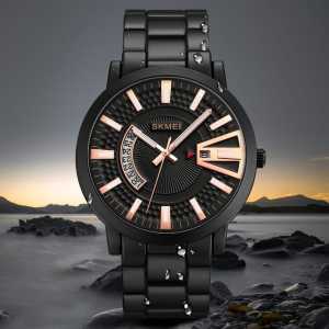 COD/BAYAR DITEMPAT Jam tangan pria single time rantai  tanggal aktif skmei 1985 original