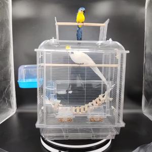 Parrot Bird Cage Large Space Ornamental Peony Budgskin Parrot Cage Large Bird Bug Cage