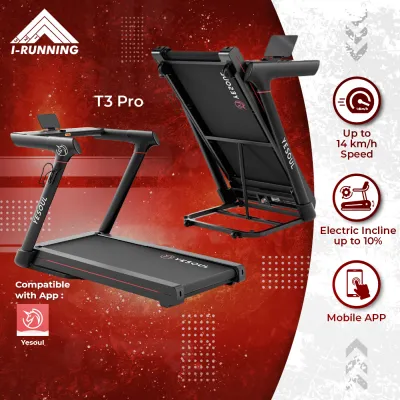 Yesoul T3 Series Electric Treadmill ★ T3 Pro ★ T3S Plus ★ 1 - 14km/h ★ Automatic Incline ★ Jogging Running ★ Mobile APP