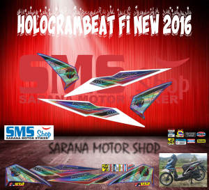 striping stiker motor hologram variasi beat fi new 2016-2017