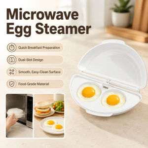 Microwave Egg Steamer Tray Egg Poacher Steamed Egg Plate Quick Egg Cooker Microwave Safe Kitchen Cooking Tool