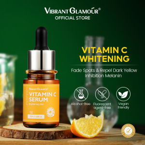 VIBRANT GLAMOUR Vitamin C Facial Serum Brightening Reducing lines Smoothing Skin 30ml