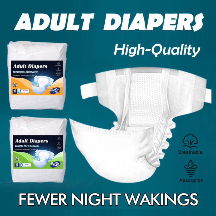 Japanese 20 pieces of adult tape diapers breathable, dry, and non