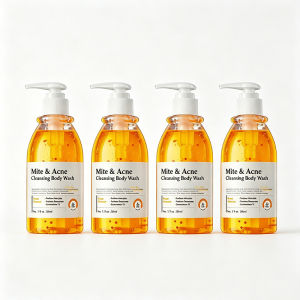 QUARXERY Anti-Mite Acne Body Wash Pimple Control Shower Gel with Salicylic Acid Cooling Mint