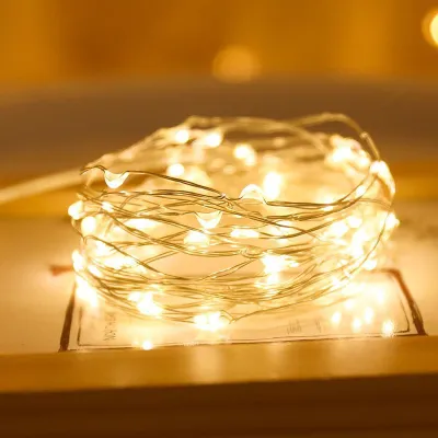 1m 2m 3m String Fairy light LED Cooper Wire Garland Gift Decorate Lighting Cake Flower Gift Box Lamp Lampu Hiasan Hadiah