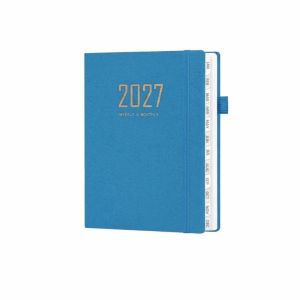 HOUCHU A5 2027 Schedule Book Planner To Do List Portable Schedule Notebook Time Organizer 365 Days Diary Plan A5 Agenda Notebook Office Supplies