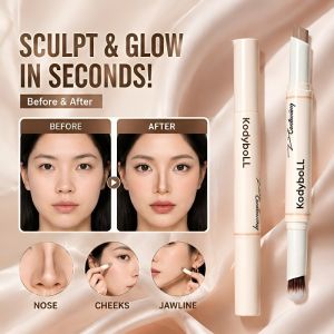JMY Highlighter Contour Stick Multi Purpose Makeup Pencil Brightening Defining Sculpting Creamy Blendable Face Makeup