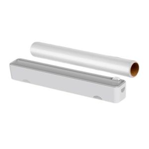 PPRVAU Hút từ tính trượt Dao cắt màng bọc thực phẩm Gắn tường Thao tác đơn giản Máy phát phim thực phẩm Phổ quát Tiết kiệm không gian Máy phát giấy nhôm Dành cho tủ lạnh nhà bếp