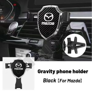 High Quality Car Phone Holder Car Cellphone Holder Car Air Vent Mount Stand No Magnetic Mobile Holder Gravity Bracket for Mazda MAZDA3 MAZDA2 CX-5 CX-7 CX-9 Tribute BT-50 323 MAZDA6 B2200 Familia Miata MX-5 626 B2500 E-series