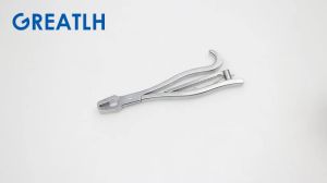 GREATLH Bone Reduction Forceps Stainless Orthopedic Sciatic Pelvic Reconstruct Instrument Surgical Instrument pet