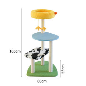 Cat Tree Tower Scratch Post Cat Condo Cat Tree Climbing Cat Tower Cat Climbing Cat Tree Tower Farm Integrated Large Non-Covering Four Seasons Universal Cat Toy Supplies