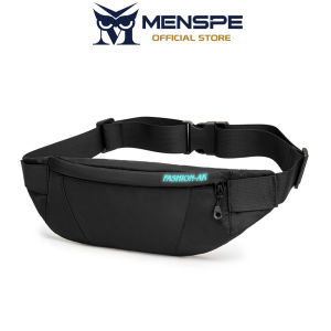 MENSPE Mens Waist Bag Men Waterproof Sling Bag  Fanny Pack Waist Bag  Large Capacity Wear-resistant Hip Belt Cross body Shoulder Pouch Purse Man Chest Bag Side Bag with Headphone Jack