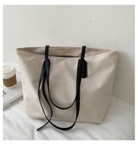 Ready Stock High Capacity Women Canvas Shoulder Tote Bag