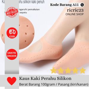 KAUS KAKI KAPAL SILIKON PELINDUNG KAKI PECAH-PECAH INSOLE GEL OLAHRAGA JOGGING GYM LARI SENAM KAKI TIDAK KERING MELEMBABKAN LEMBAB MELINDUNGI TELAPAK KAKI