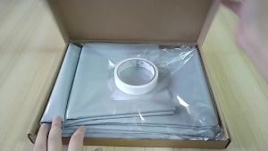 84-130 Inch Portable Projector Screen Foldable 16:9 Anti Light Grey Reflective Home Cinema