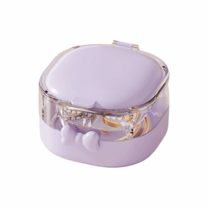 GAOSU Double-Layer Mini Jewelry Box Portable Compact Jewelry Organizer Multifunctional Moisture-proof Travel Storage Case Travel Essential