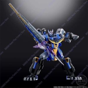 In stock Bandai Goku SMP Hyakuju Sentai Gaolanger Hunter Blue Moon Movable Assembly New Genuine Collection