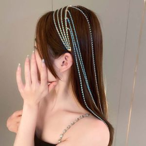 THANKSKY สง่างาม ที่คาดผมพู่ประดับเพชร หวาน แวววาว ที่คาดผม แวววาว หมวก ห่วงผมผู้หญิง ผู้หญิง