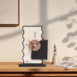 Sacesr Modern Table Clock Elegant Simply Design Table Clock for Office Study Indoor X2Z8B
