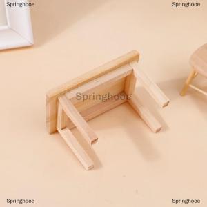 [COD] Springhooe 1:12 Dollhouse Miniature Wooden Table Model Furniture Accessories Toys