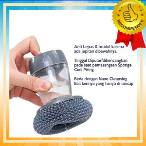 ( Free Bubblewrap ) Sikat Cuci Piring Almunium Sabut Serabut Kawat Dispenser Sikat Multifungsi