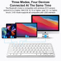 GOOJODOQ Bluetooth Wireless Keyboard 2021 3 pcs Bluetooth 5.0 and 2.4G Connect 4 Devices Same Time For Macbook Laptop iPhone iPad Android. 