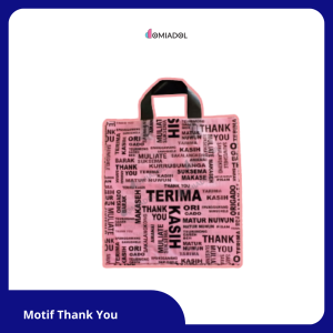 Kantong Plastik Olshop Motif Thank You 30x32 Cm - 50 Pcs
