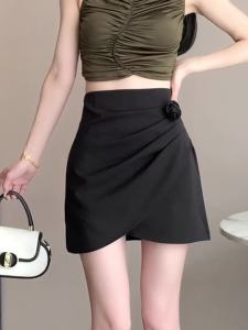 AMMIN กระโปรงอารมณ์สง่างามเอวลอยเข้ารูปดีไซน์แบบแหวกแนวแหวกแนวแหวกแนวสำหรับฤดูร้อน2024