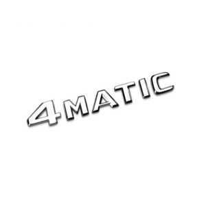 Decal tem chữ nhựa ABS 4MATIC dán xe đuôi ô tô G30209