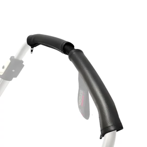 อุปกรณ์ป้องกันมือจับรถเข็นเด็กหนัง PU แบบนิ่มปลอกแฮนด์รถจักรยานติดตั้งง่ายฝาครอบป้องกันการสึกหรอสำหรับทุ่มเท