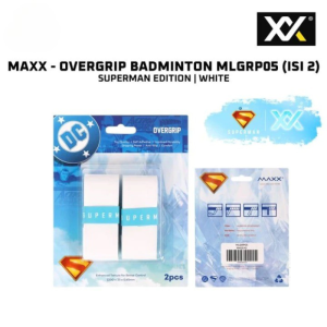 Grip Badminton MAXX Superman Edition Isi 2 White MLGRP 05 Grip
