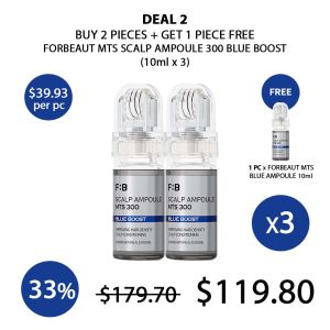 (FORBEAUT OFFICIAL STORE) MTS Scalp Ampoule 300 Blue Boost (10ml) - COCOMO