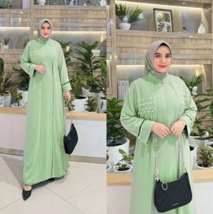 NEW!! KAMILA ABAYA MATT CERUTY BABY DOLL ( BUSUI ) / ABAYA WANITA DEWASA / ABAYA TURKI / ABAYA SIMPEL ELEGANT / ABAYA APLIKASI PAYET / BAJU MUSLIM WANITA TERMURAH / ABAYA JUMBO / OUTFIT TRENDY 2024 / BISA ( COD ) BY KEYCLO
