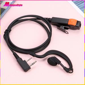 【NEW】 2 Pin Walkie Talkie Headset K-Plug PU Wired Walkie Talkie Headset Earphones Dual PTT G Type with Microphone for Kenwood Baofeng 888S TYT