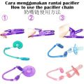 Baby Pacifier Storage Case/spring Pacifier Chain Baby Pacifier Dust Storage Box/Puting Tali/弹簧奶嘴链. 