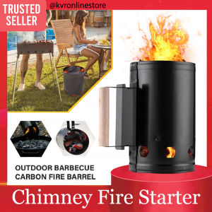 Barbecue Charcoal Chimney Starter BBQ Fire Starters Bucket Briquette Coal Grill Fire Lighter Outdoor / Bekas Penyala Api
