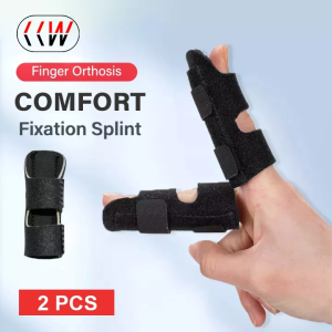 CCW 2PCS Finger Splint Brace Trigger Finger Adjustable Finger Support Brace Fingers Orthosis for Arthritis and Ligament Pain