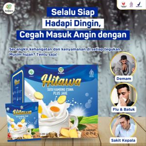 HITAWA BOX 40 SACHET Susu Kambing Etawa Bubuk Plus Jahe Untuk Kesehatan