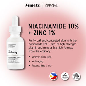 The Ordinary Niacinamide 10% + Zinc 1% 30ml Serum | Oil Control Pore Refining Blemish Care Serum - Mattifying Formula for Oily Blemish-Prone Skin