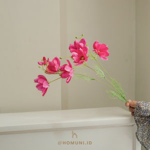 Crysanthemum Daisy Silk Artificial Flower Aesthetic/Bunga Hias Kenikir Daisy Cosmos Palsu Real Touch Cantik/Bunga Dekorasi Seserahan Hantaran Wisuda Fotoprops