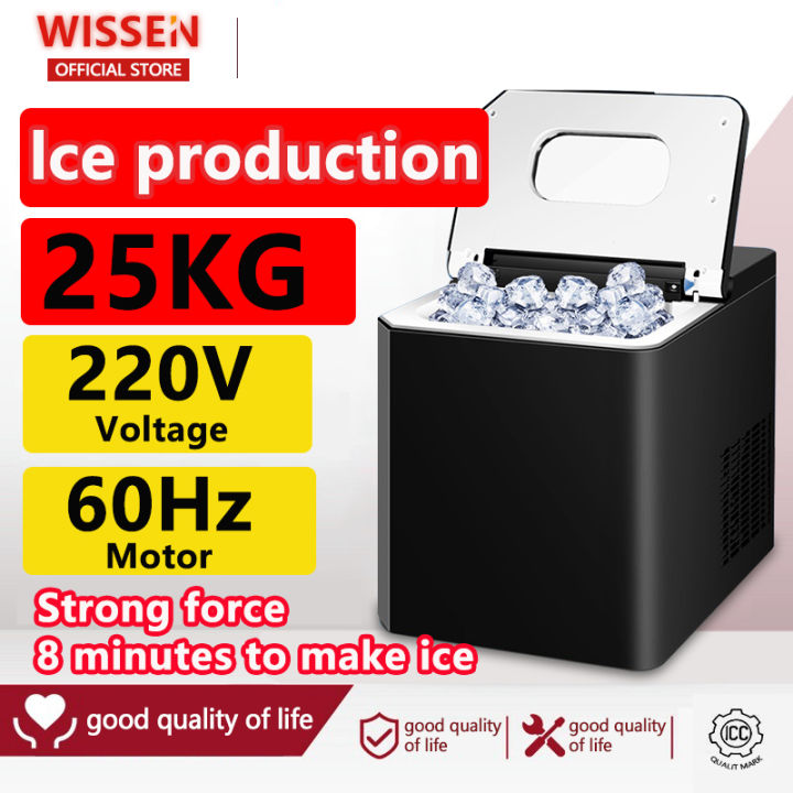 WISSEN Ice Maker 220V 60HZ Philippine Motor Commercial ice machine 25